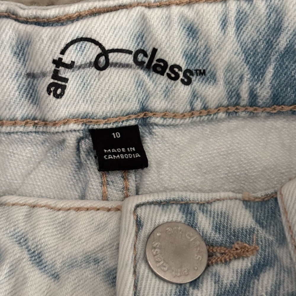 Art Class Light Blue Girls Distressed Jeans Size 10 - Picture 12 of 12